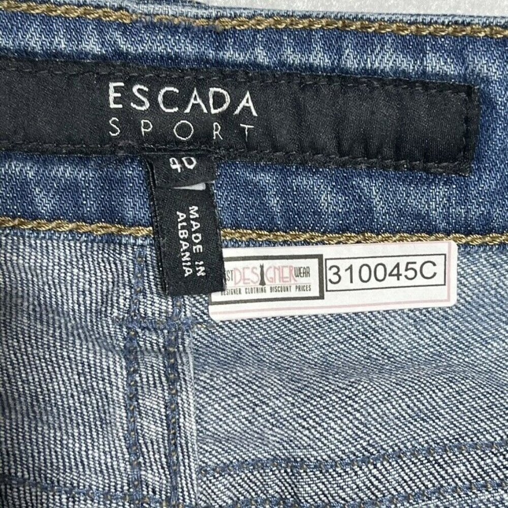 Escada Sport Womens Blue Jeans Size 40 / US 10 Denim Made In Albania - Picture 5 of 9